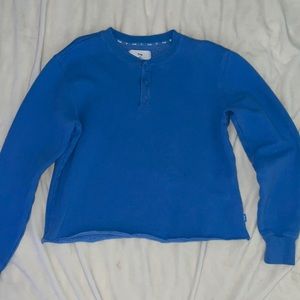 Light Blue TNA Cropped Sweatshirt
